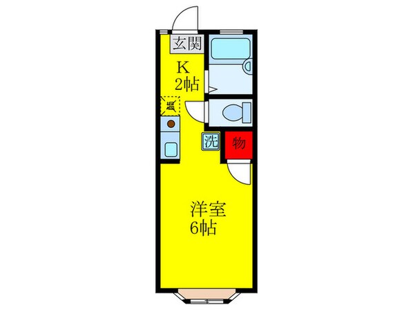 城山ハイツの物件間取画像